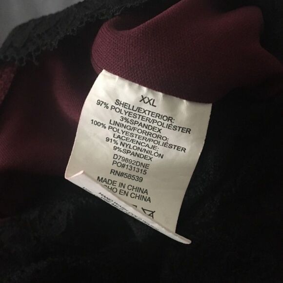 Speechless XXL maroon sweater‎ polyester dress - Picture 4 of 5